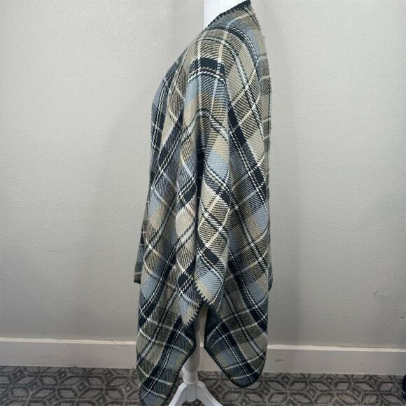 Woolrich Women's Reversible Plaid Herringbone Blanket‎ Wrap Shawl Scarf - Picture 4 of 10